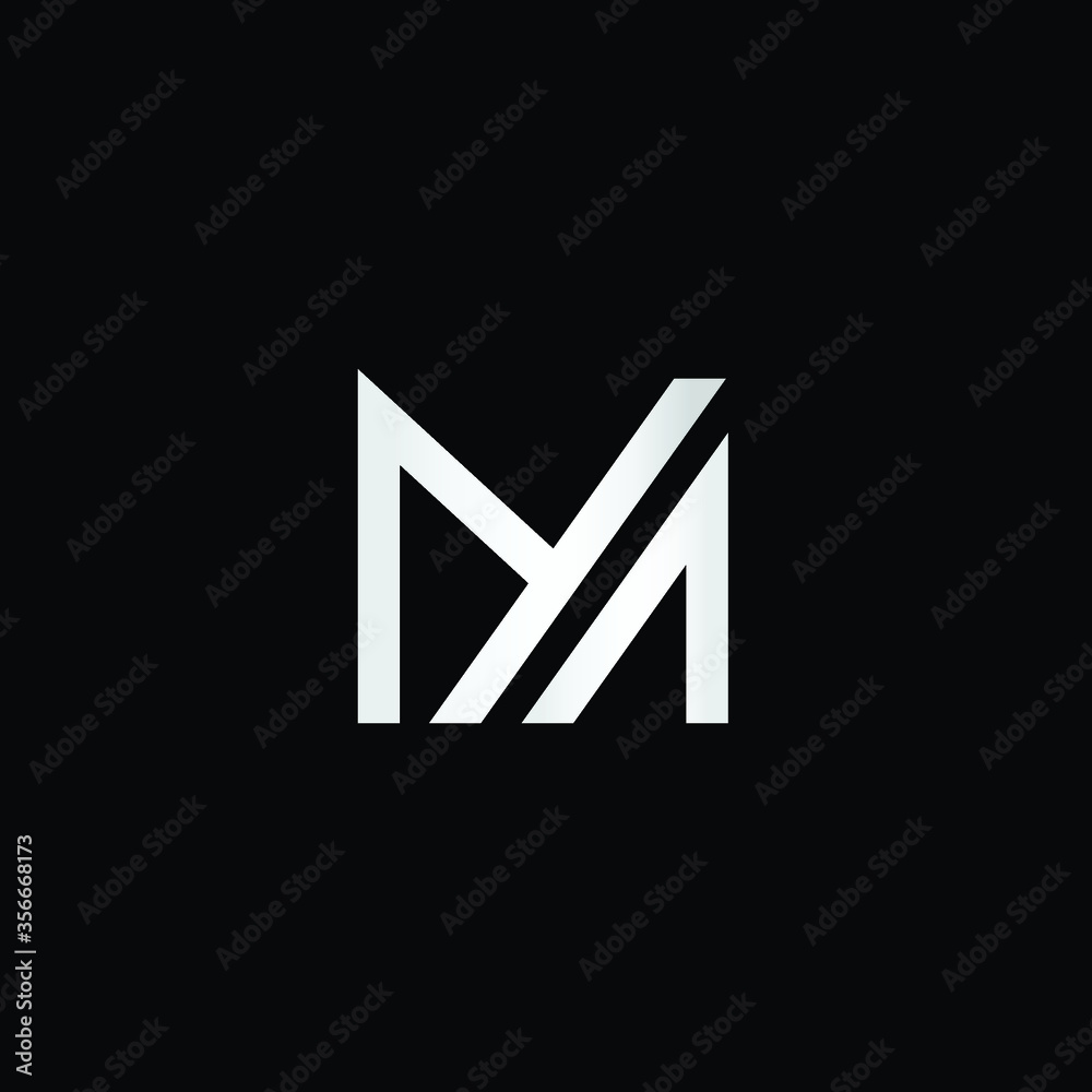 Abstract letter M logo Abstract letter M logo