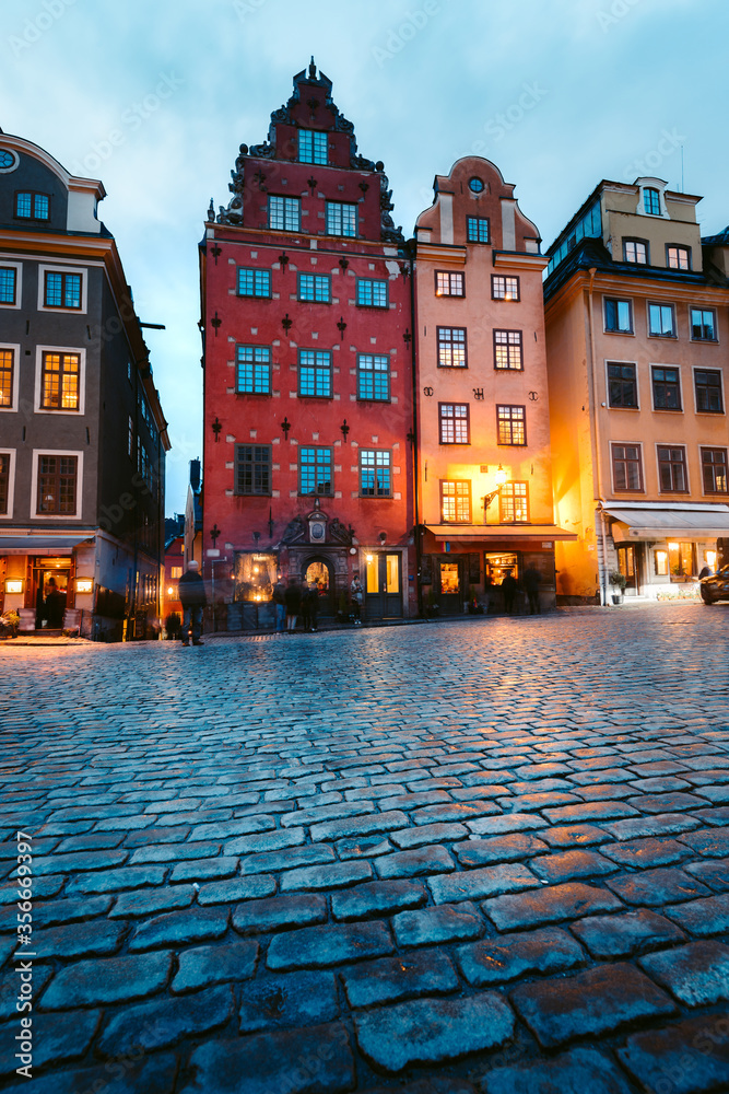 Gamla Stan at twilight, Stockholm, Sweden