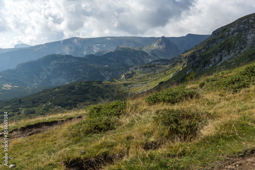 Landscape of Rila Mountan near The Seven Rila Lakes, Bulgaria