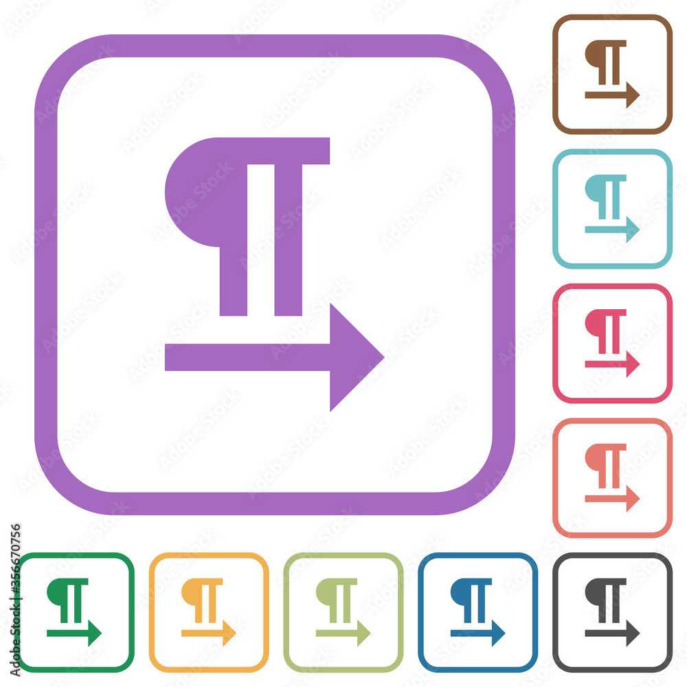 Left to right text direction simple icons Left to right text direction simple icons