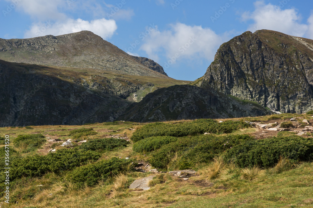 Landscape of Rila Mountan near The Seven Rila Lakes, Bulgaria Landscape of Rila Mountan near The Seven Rila Lakes, Bulgaria