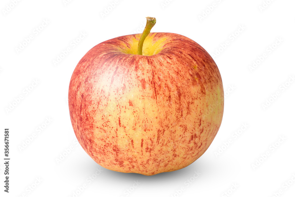 Red apple on white background with clipping path Red apple on white background with clipping path