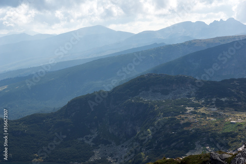 Landscape of Rila Mountan near The Seven Rila Lakes  Bulgaria