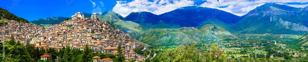Italy travel. One of the most beautiful medieval villages (borgo) of Calabria - Morano Calabro