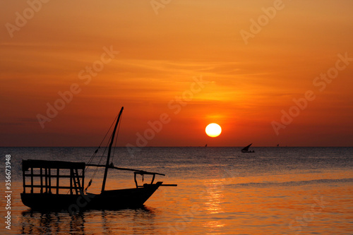 Sunset cruise in Stone town