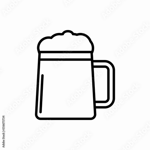 Outline beer icon.Beer vector illustration. Symbol for web and mobile