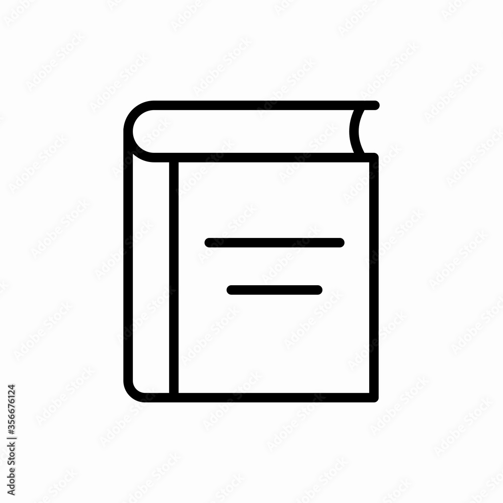 Outline book icon.Book vector illustration. Symbol for web and mobile Outline book icon.Book vector illustration. Symbol for web and mobile