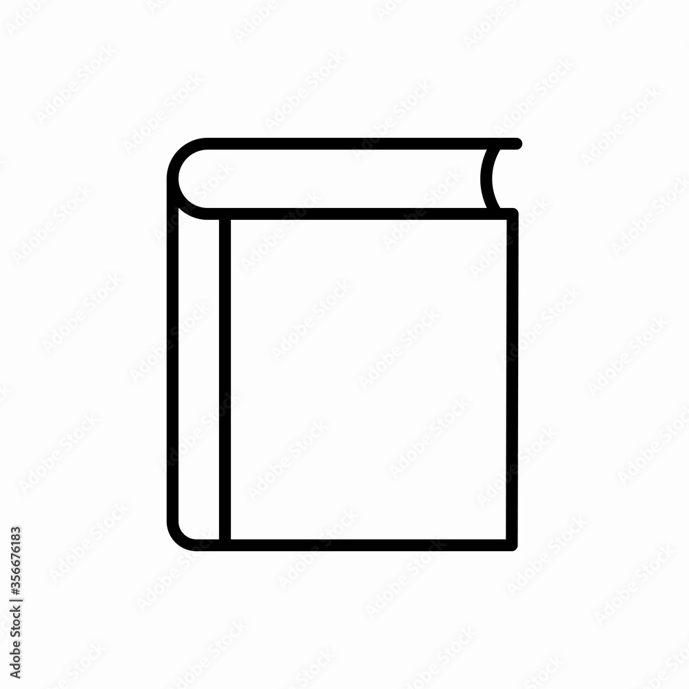 Outline book icon.Book vector illustration. Symbol for web and mobile Outline book icon.Book vector illustration. Symbol for web and mobile