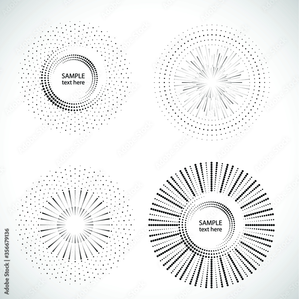 Halftone dots in circle form. round logo . vector dotted frame . design element Halftone dots in circle form. round logo . vector dotted frame . design element