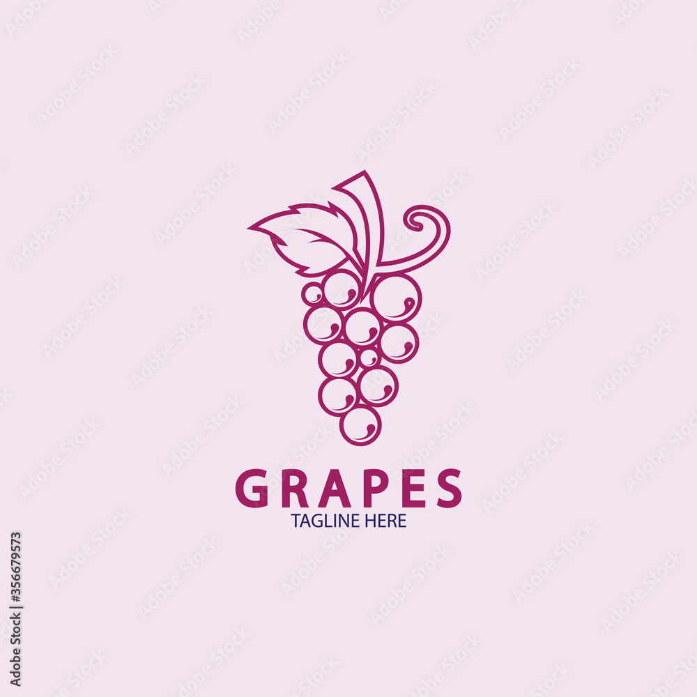 Grapes vector icon illustration design Grapes vector icon illustration design