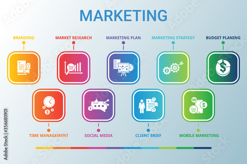 Marketing data infographics visualization. Process chart. Diagram with steps, Diagramparts or processes. Vector MARKETING icon template for presentation. Creative infographic.