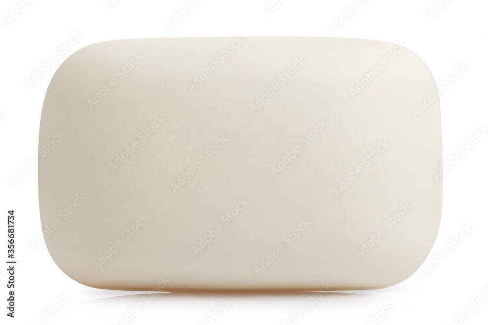 Close-up of hygiene soap piece, isolated on white background Close-up of hygiene soap piece, isolated on white background