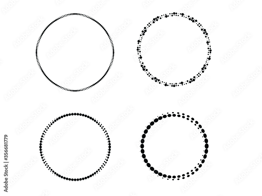 Halftone dots . vector dotted design element Halftone dots . vector dotted design element