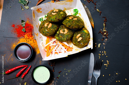 Photography Indian food and spicy spices, stylish photos for the menu