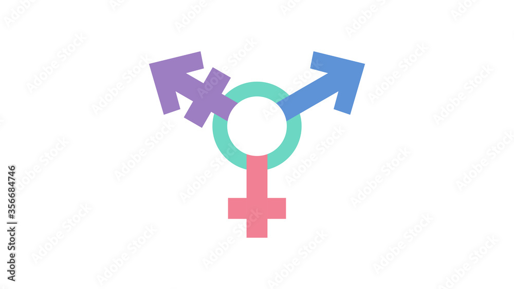 Relax color concept, LGBT symbol, Transgender Symbol in Simple Outline,Sexual Orientation Icon, Vector Gender Sign,pastel color, vector illustration for graphic design,poster,banner on pride month Relax color concept, LGBT symbol, Transgender Symbol in Simple Outline,Sexual Orientation Icon, Vector Gender Sign,pastel color, vector illustration for graphic design,poster,banner on pride month