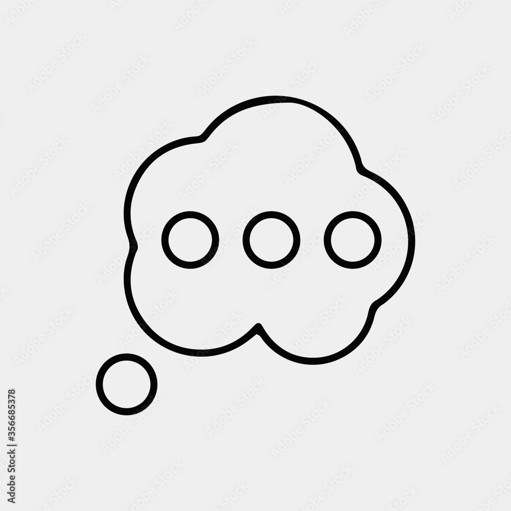 Speech balloon single vector icon illusion Speech balloon single vector icon illusion