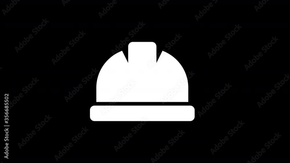 From the Glitch effect arises hard hat symbol. Then the TV turns off. Alpha channel Premultiplied - Matted with color black From the Glitch effect arises hard hat symbol. Then the TV turns off. Alpha channel Premultiplied - Matted with color black