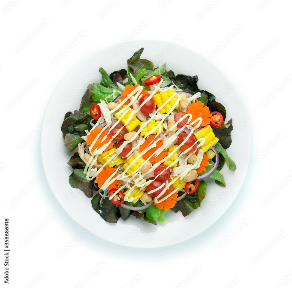 Grilled Chicken Salad with Mixed vegetables Grilled Chicken Salad with Mixed vegetables
