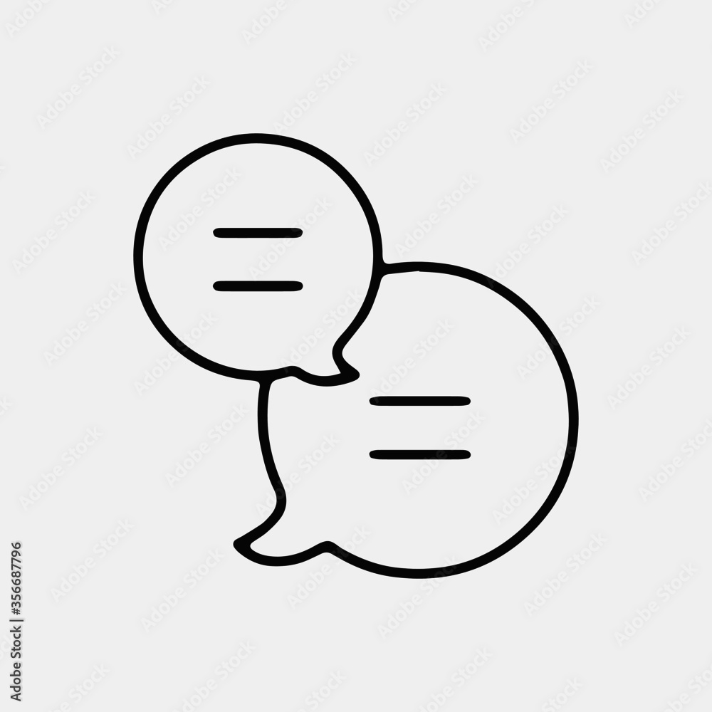 Speech balloon single vector icon illusion Speech balloon single vector icon illusion