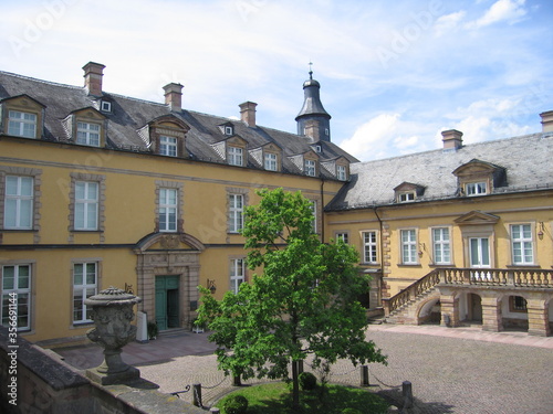 Bad Wildungen Schlosshof Barockschloss Schloss Friedrichstein  photo