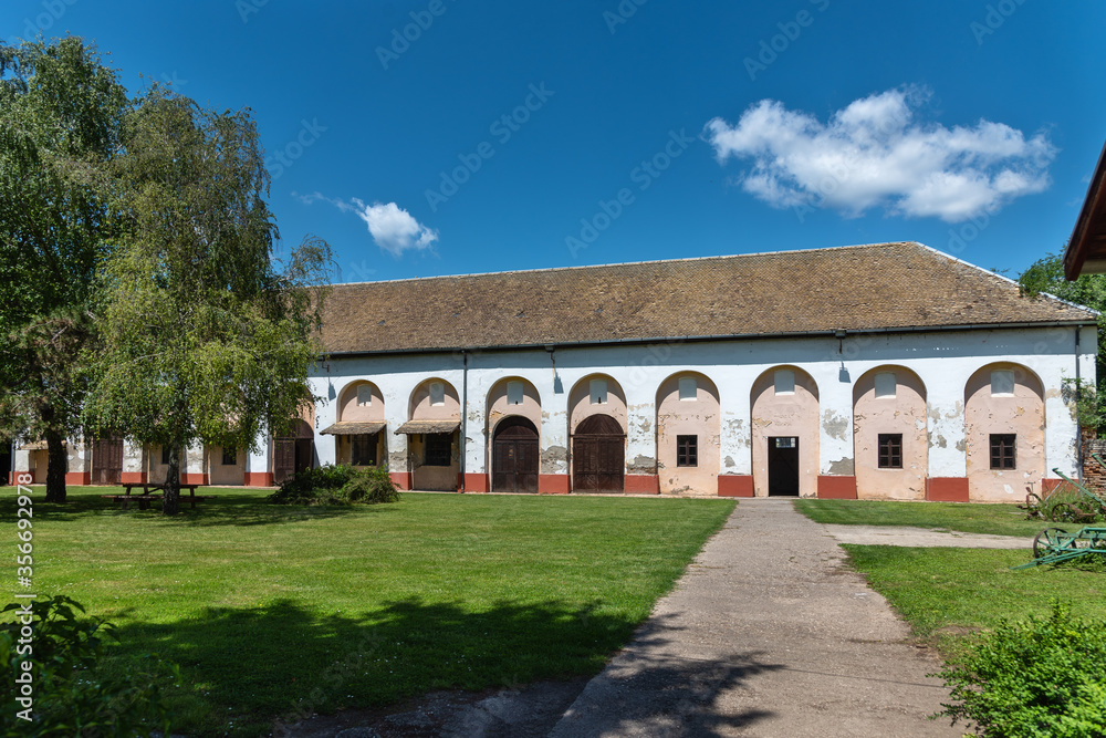 Kulpin, Serbia June 02, 2020 Dundjerski Castle (Kastel Castle) in