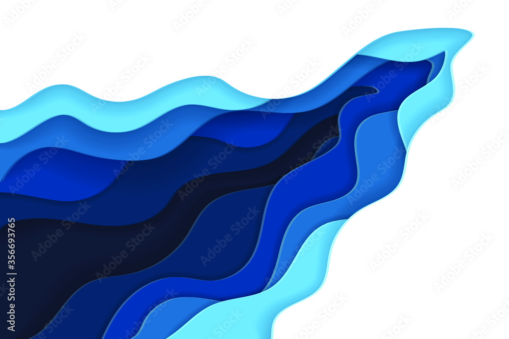 Obraz premium Abstract shapes composition vector graphic design, background