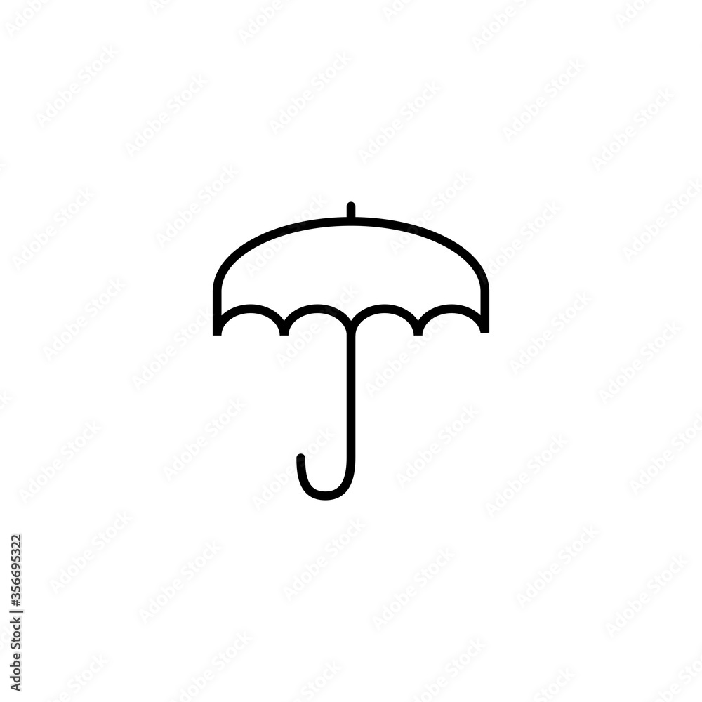 Umbrella Icon Vector Symbol Design Illustration Umbrella Icon Vector Symbol Design Illustration