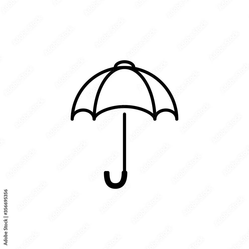 Umbrella Icon Vector Symbol Design Illustration Umbrella Icon Vector Symbol Design Illustration