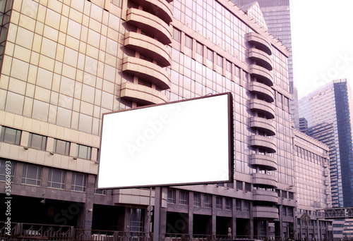 billboard blank for outdoor advertising poster or blank billboar photo