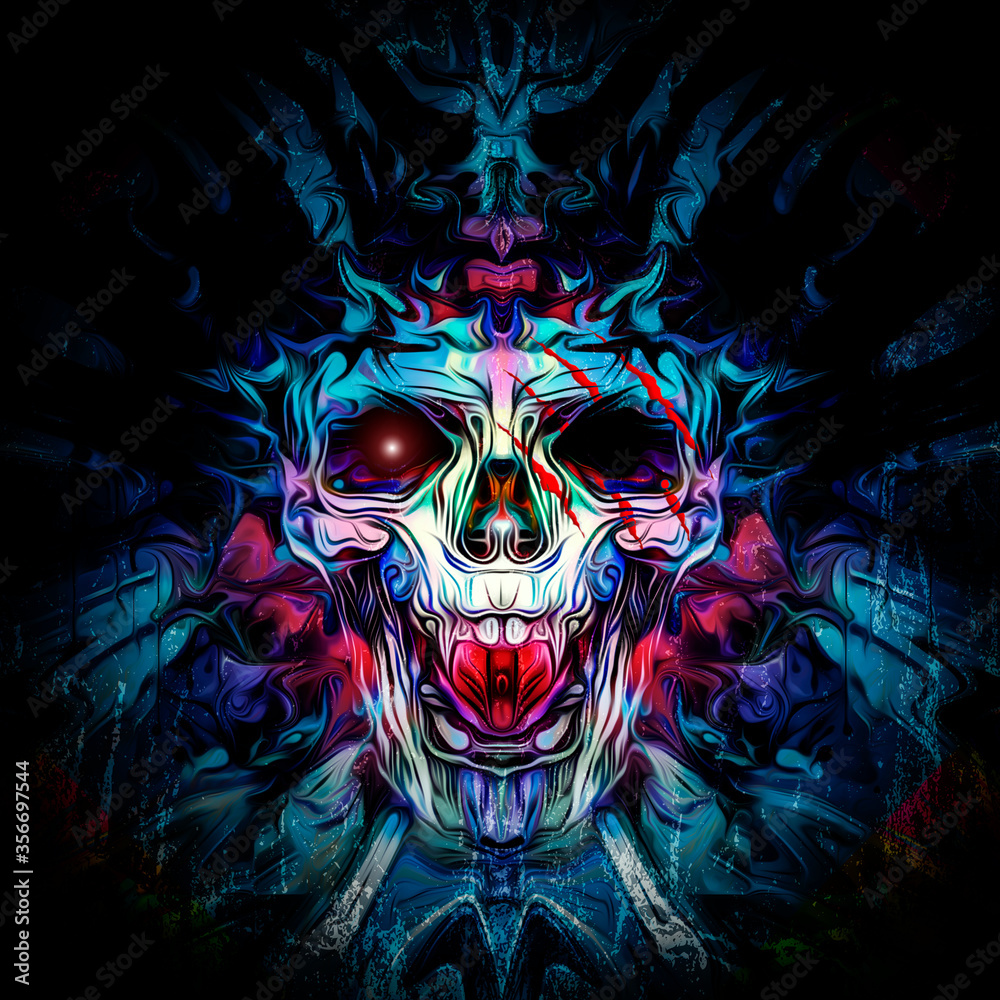 skull in the night skull in the night