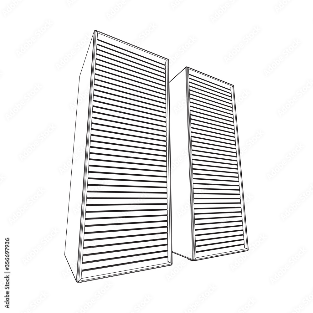 Data center storage room object. Hardware equipment telecommunication server. Computer database tower. Internet industry cluster. Wireframe low poly mesh 3d render illustration Data center storage room object. Hardware equipment telecommunication server. Computer database tower. Internet industry cluster. Wireframe low poly mesh 3d render illustration