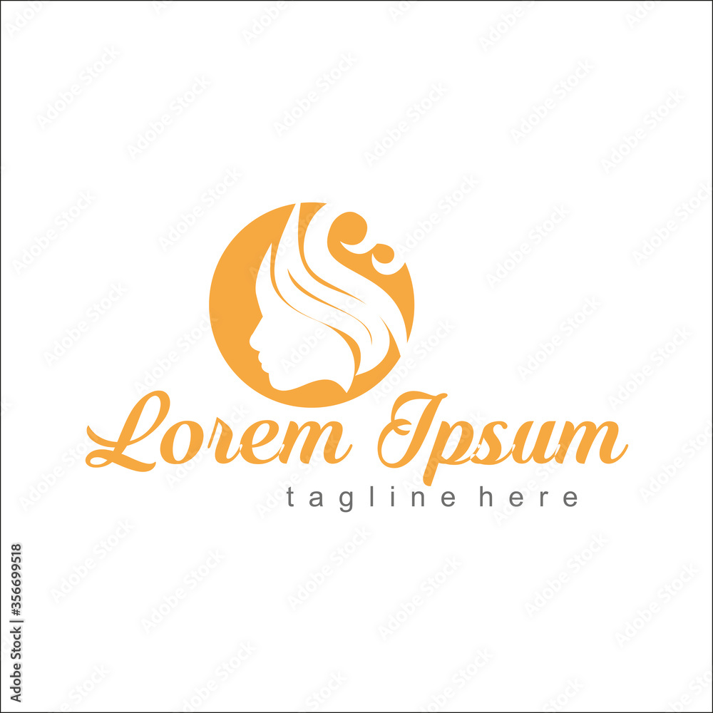 Fototapeta premium beauty care logo company