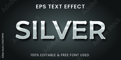 Silver text effect