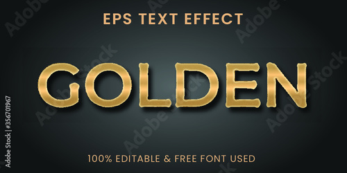 Golden text effect