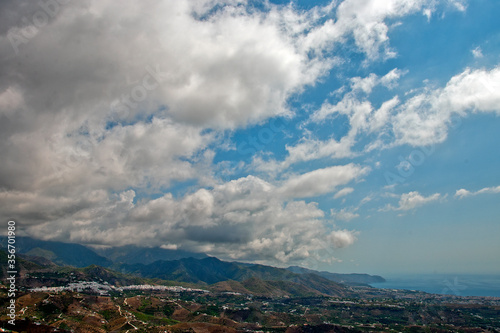 The countryside surrounding Nerja and the Moorish village of Frigiliana Costa del Sol Andalusia Spain © Andy Evans Photos