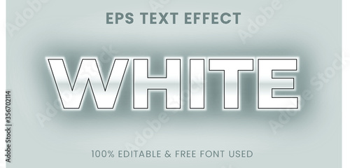 White text effect