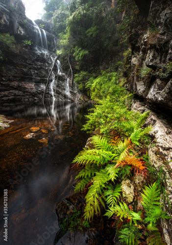 Kanangra boyd waterfalls in Blue mountains national park area. photo