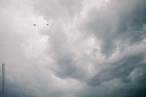 Wallpaper Mural View of the stormy clouds in the sky Torontodigital.ca