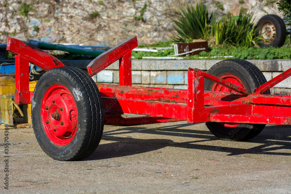 Fototapeta premium Red car detail