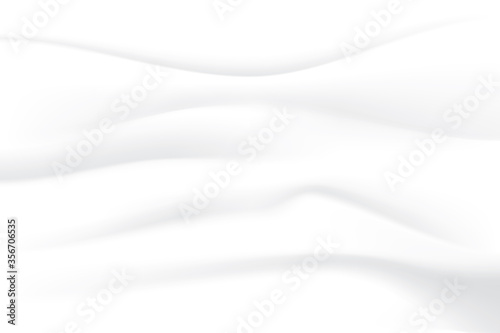 white cloth texture wave grey shadow soft. crumpled fabric background. illustration vector
