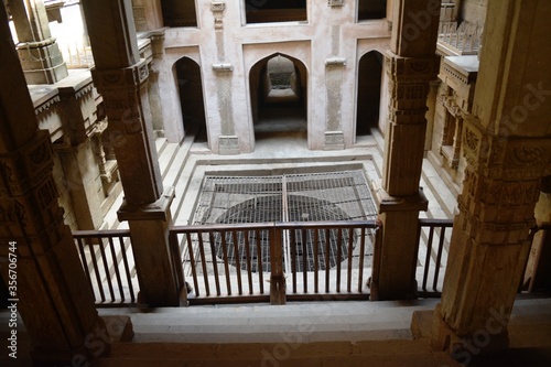 Adalaj Stepwell is a stepwell located in the village of Adalaj. It was built in 1498 in the memory of Rana Veer Singh (the Vaghela dynasty of Dandai Des), by his wife Queen Rudradevi