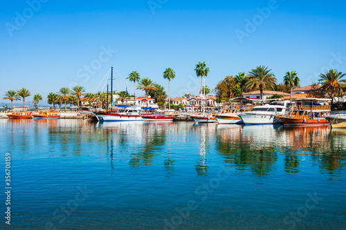 Boats at Side pier in Turkey