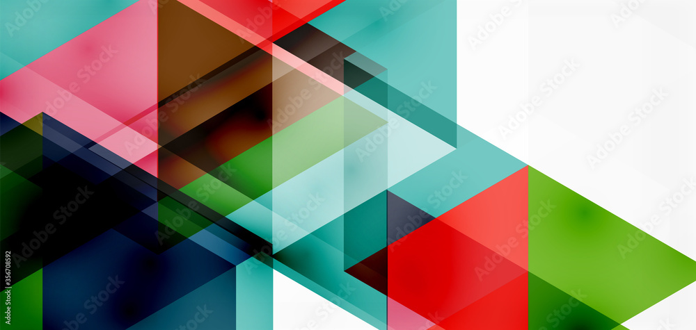Geometric abstract background, mosaic triangle and hexagon shapes. Trendy abstract layout template for business or technology presentation, internet poster or web brochure cover, wallpaper Geometric abstract background, mosaic triangle and hexagon shapes. Trendy abstract layout template for business or technology presentation, internet poster or web brochure cover, wallpaper