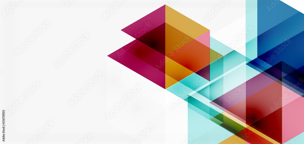 Geometric abstract background, mosaic triangle and hexagon shapes. Trendy abstract layout template for business or technology presentation, internet poster or web brochure cover, wallpaper Geometric abstract background, mosaic triangle and hexagon shapes. Trendy abstract layout template for business or technology presentation, internet poster or web brochure cover, wallpaper