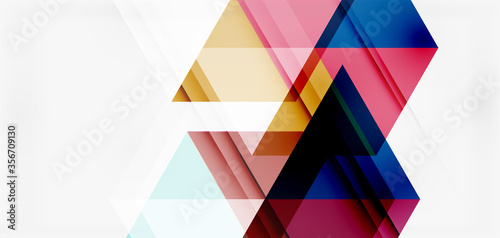 Geometric abstract background  mosaic triangle and hexagon shapes. Trendy abstract layout template for business or technology presentation  internet poster or web brochure cover  wallpaper