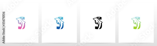 Free Download Dolphin On Letter Logo Design S - GFXLoad