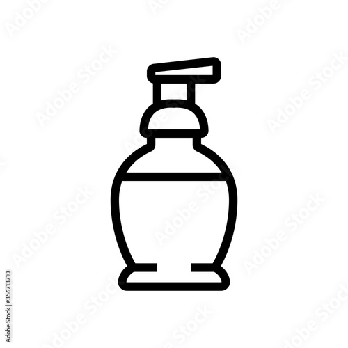 makeup remover spray bottle icon vector. makeup remover spray bottle sign. isolated contour symbol illustration