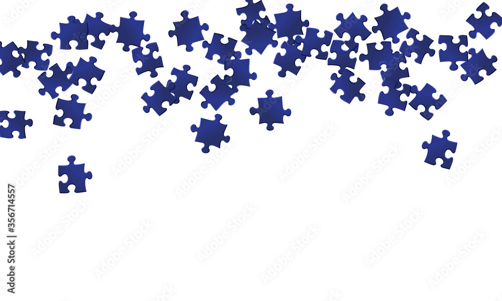 Abstract enigma jigsaw puzzle dark blue parts Abstract enigma jigsaw puzzle dark blue parts