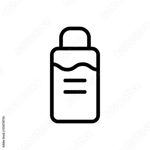 makeup remover cosmetology liquid icon vector. makeup remover cosmetology liquid sign. isolated contour symbol illustration