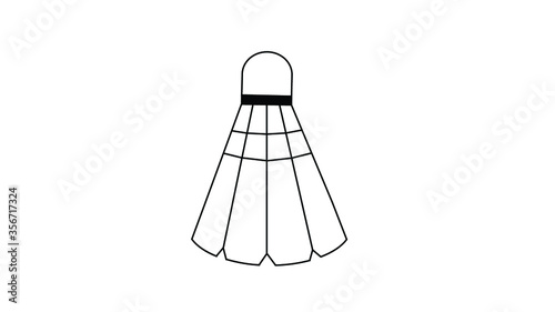 Badminton ball.